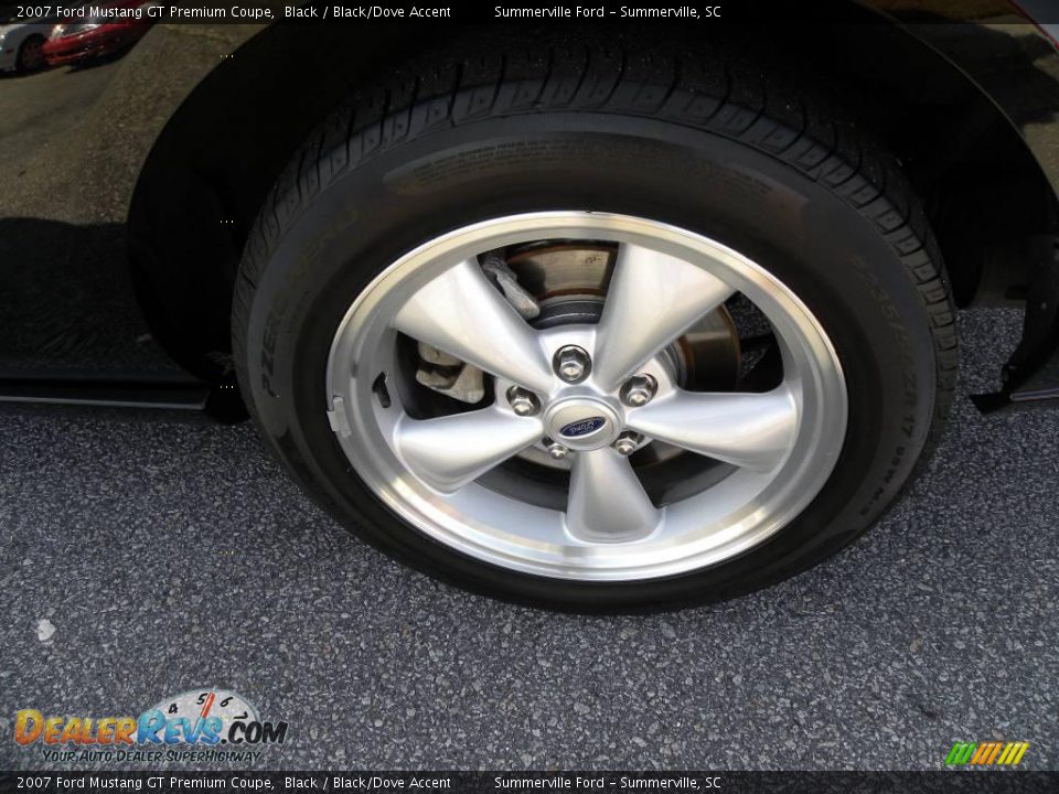 2007 Ford Mustang GT Premium Coupe Black / Black/Dove Accent Photo #14