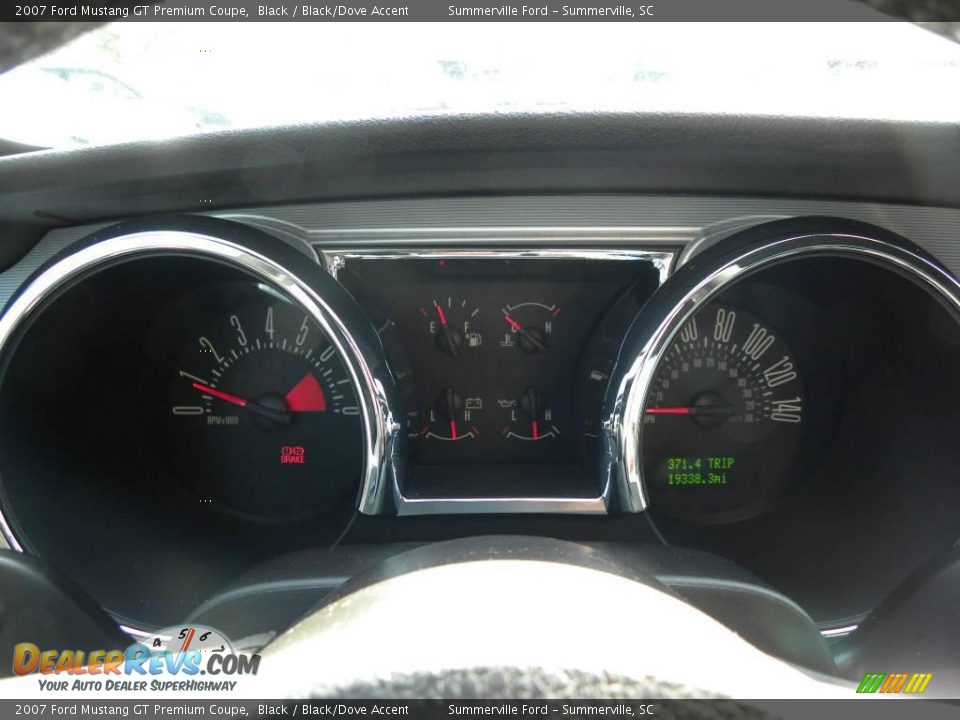 2007 Ford Mustang GT Premium Coupe Black / Black/Dove Accent Photo #19