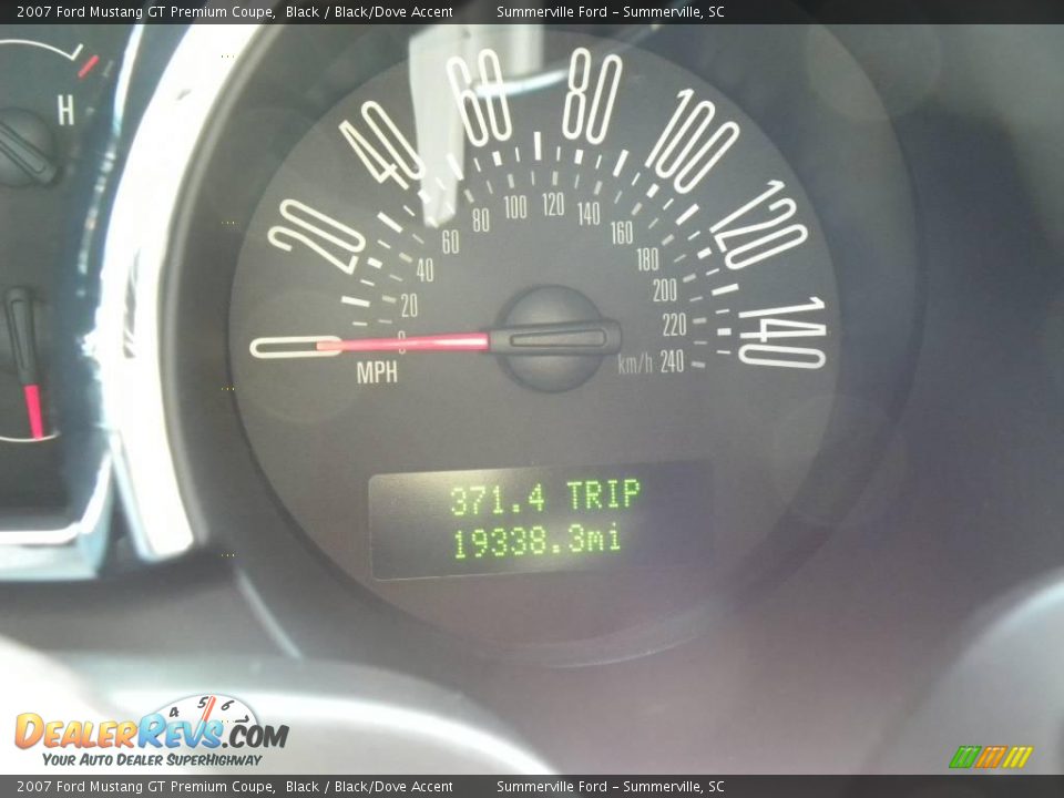 2007 Ford Mustang GT Premium Coupe Black / Black/Dove Accent Photo #20
