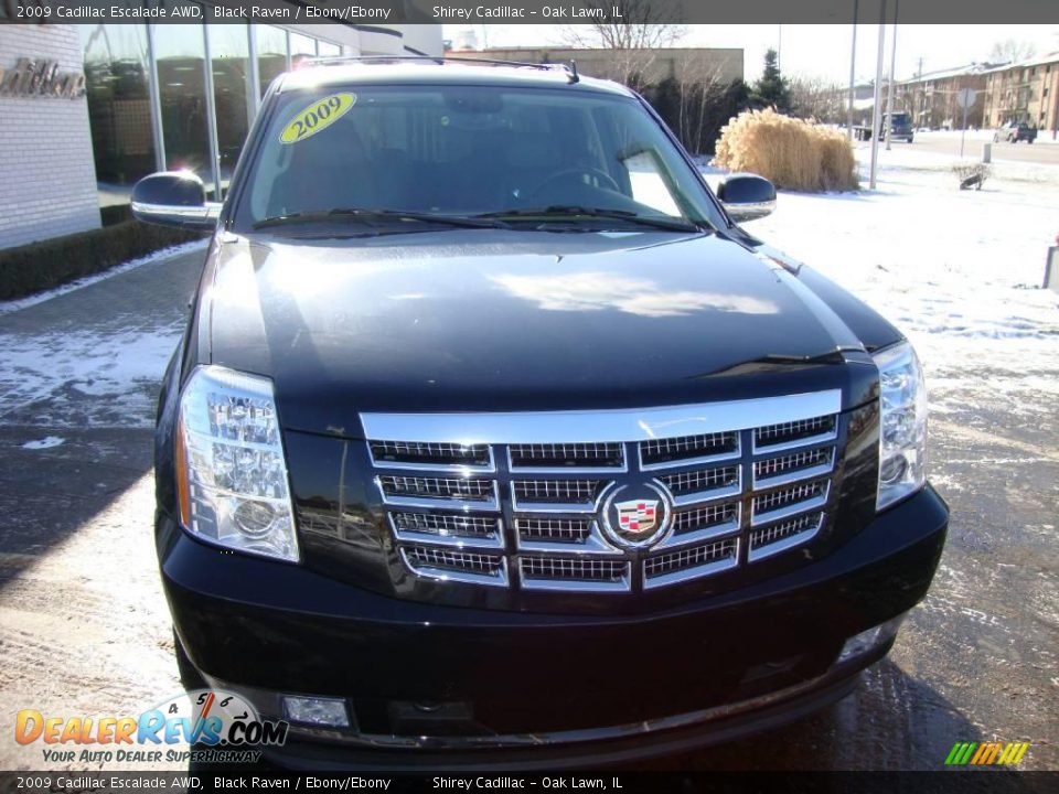 2009 Cadillac Escalade AWD Black Raven / Ebony/Ebony Photo #2