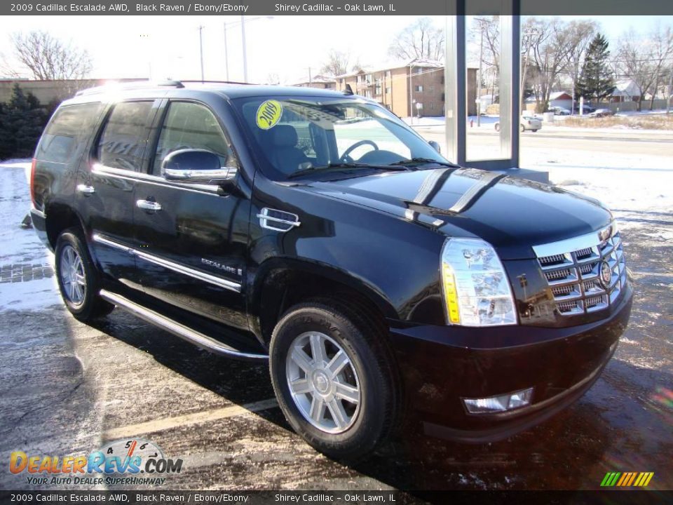 2009 Cadillac Escalade AWD Black Raven / Ebony/Ebony Photo #3