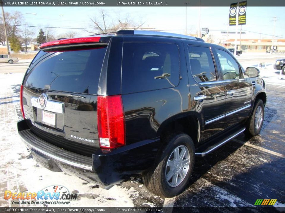 2009 Cadillac Escalade AWD Black Raven / Ebony/Ebony Photo #5