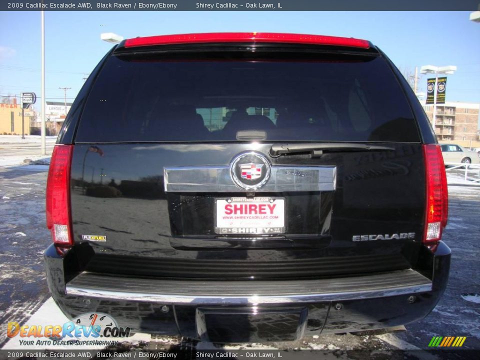 2009 Cadillac Escalade AWD Black Raven / Ebony/Ebony Photo #6