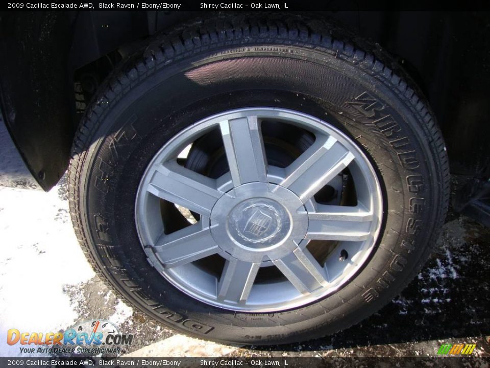 2009 Cadillac Escalade AWD Black Raven / Ebony/Ebony Photo #8