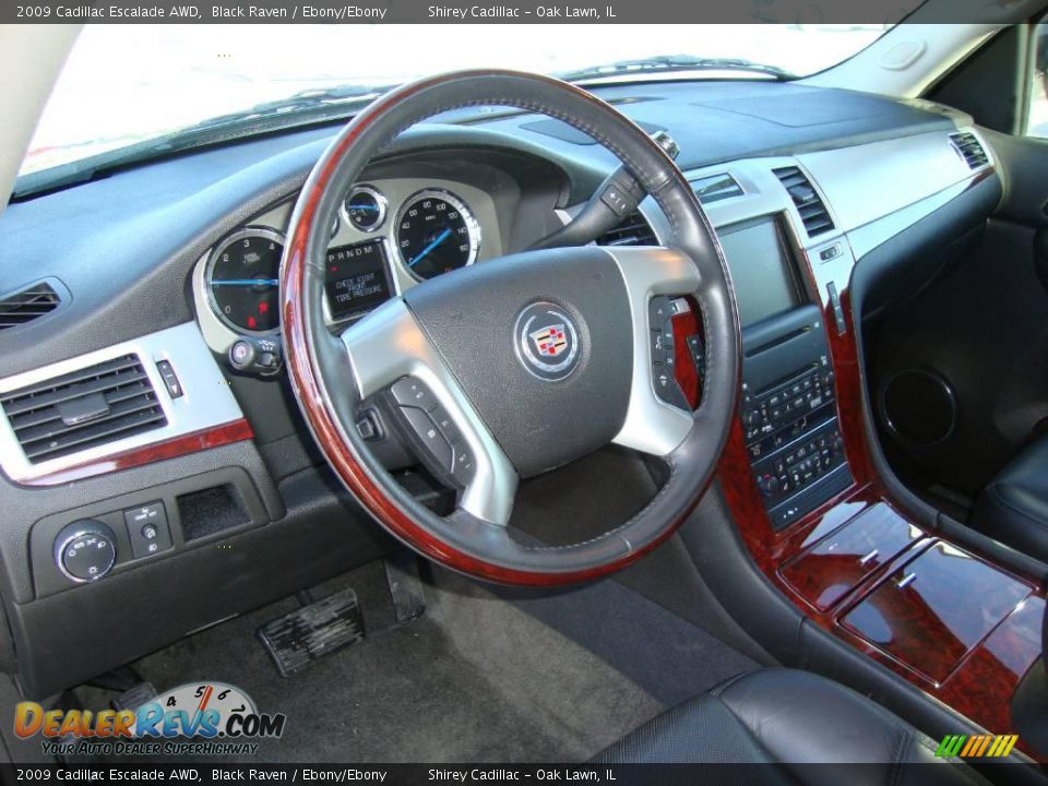 2009 Cadillac Escalade AWD Black Raven / Ebony/Ebony Photo #11