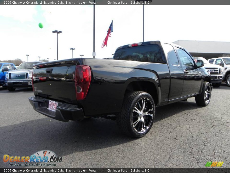 2006 Chevrolet Colorado LS Extended Cab Black / Medium Pewter Photo #3