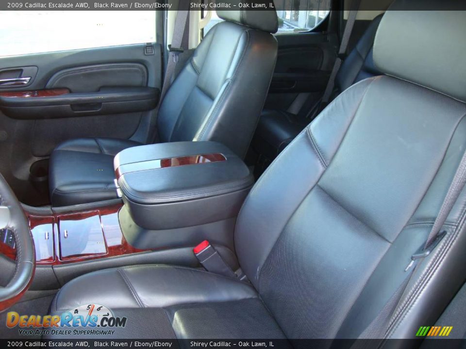 2009 Cadillac Escalade AWD Black Raven / Ebony/Ebony Photo #12