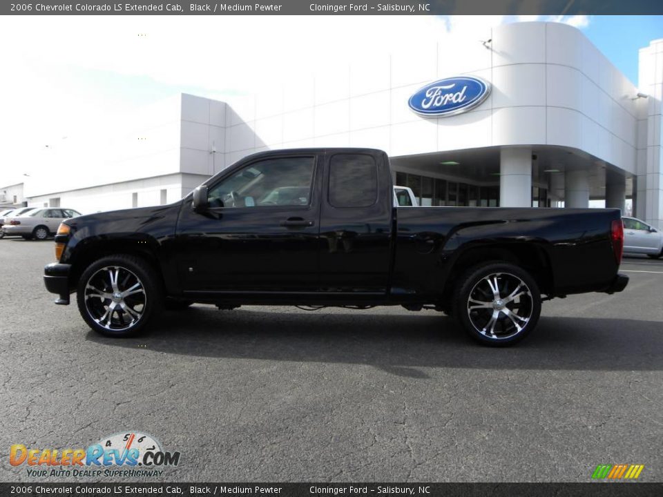 2006 Chevrolet Colorado LS Extended Cab Black / Medium Pewter Photo #5