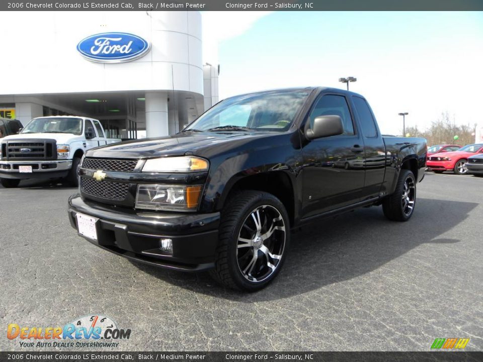 2006 Chevrolet Colorado LS Extended Cab Black / Medium Pewter Photo #6