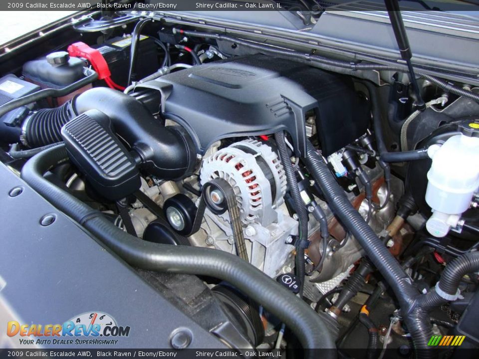 2009 Cadillac Escalade AWD Black Raven / Ebony/Ebony Photo #15