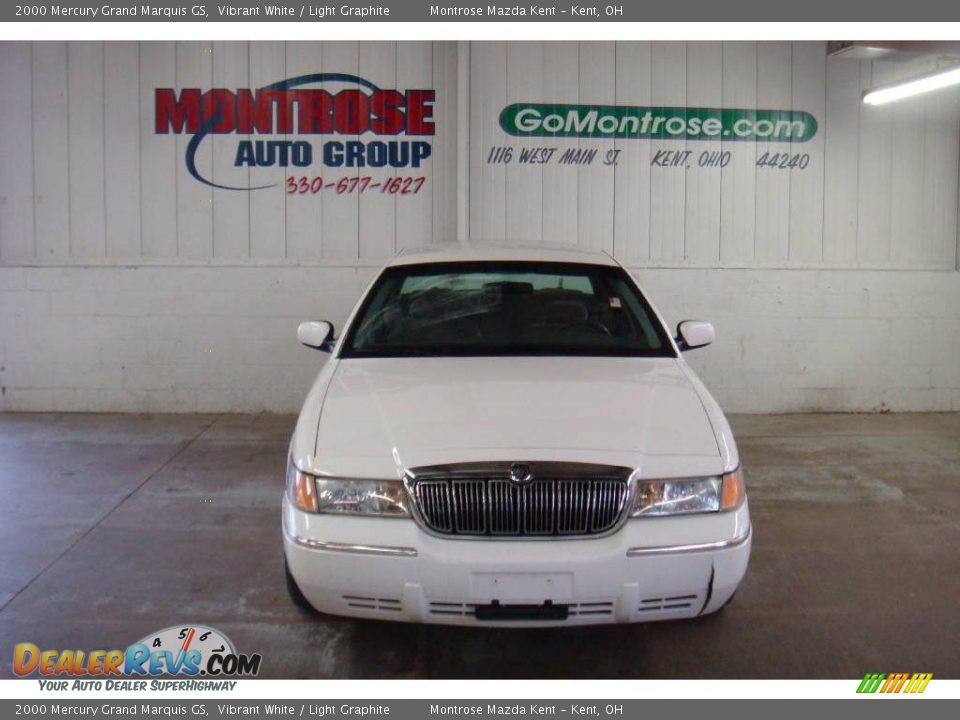 2000 Mercury Grand Marquis GS Vibrant White / Light Graphite Photo #6
