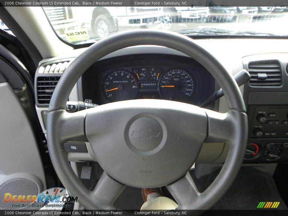2006 Chevrolet Colorado LS Extended Cab Black / Medium Pewter Photo #17