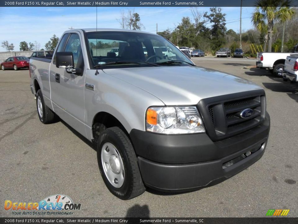 2008 Ford F150 XL Regular Cab Silver Metallic / Medium Flint Grey Photo #1