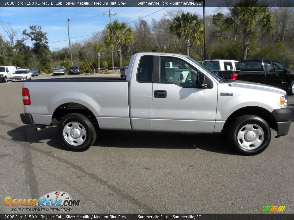2008 Ford F150 XL Regular Cab Silver Metallic / Medium Flint Grey Photo #8
