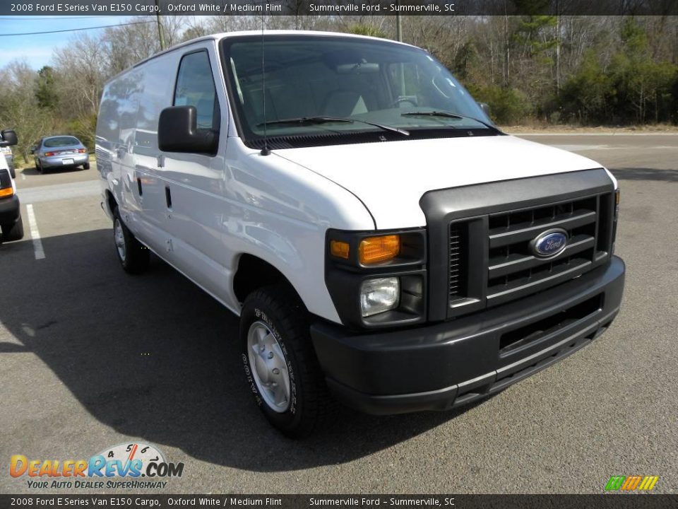 2008 Ford E Series Van E150 Cargo Oxford White / Medium Flint Photo #1