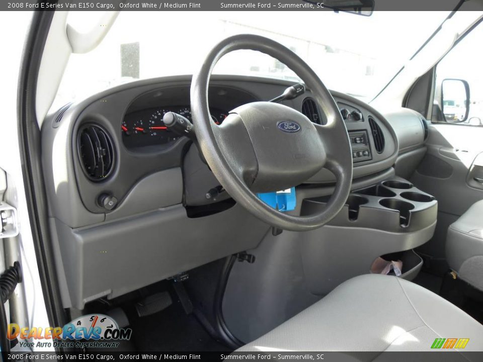 2008 Ford E Series Van E150 Cargo Oxford White / Medium Flint Photo #2