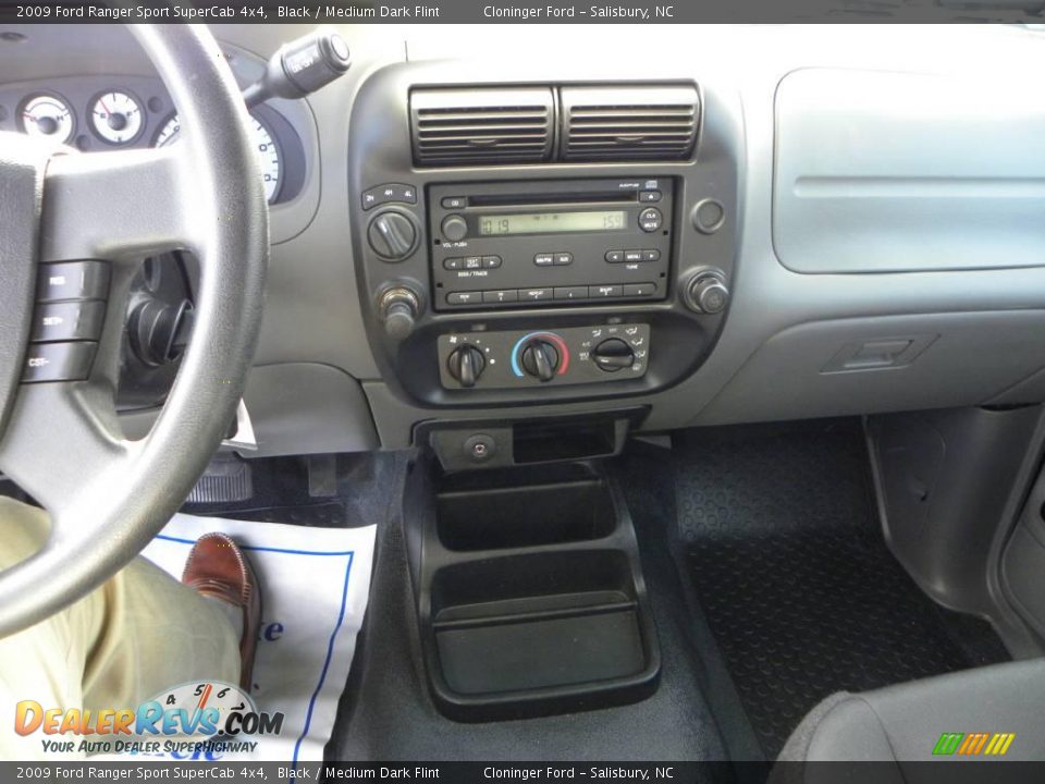 2009 Ford Ranger Sport SuperCab 4x4 Black / Medium Dark Flint Photo #19