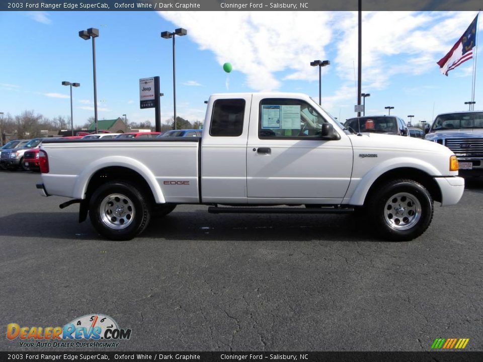 2003 Ford Ranger Edge SuperCab Oxford White / Dark Graphite Photo #2