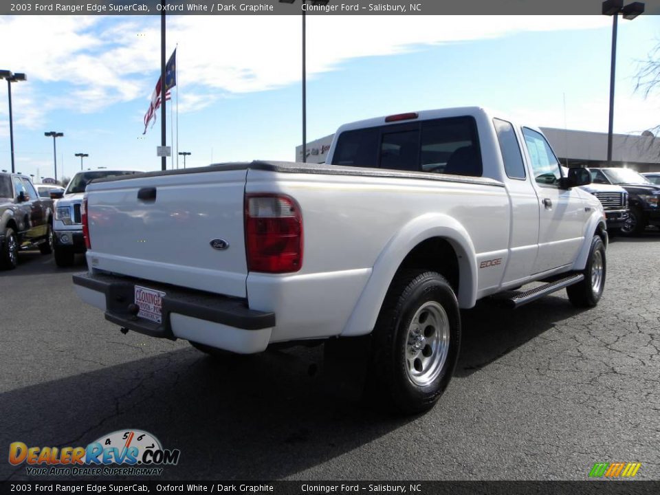 2003 Ford Ranger Edge SuperCab Oxford White / Dark Graphite Photo #3
