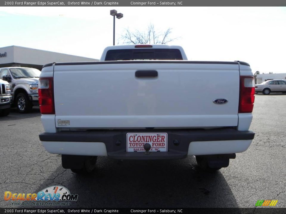 2003 Ford Ranger Edge SuperCab Oxford White / Dark Graphite Photo #4