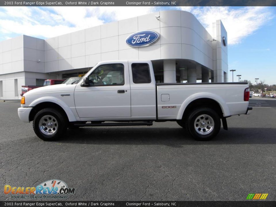 2003 Ford Ranger Edge SuperCab Oxford White / Dark Graphite Photo #5
