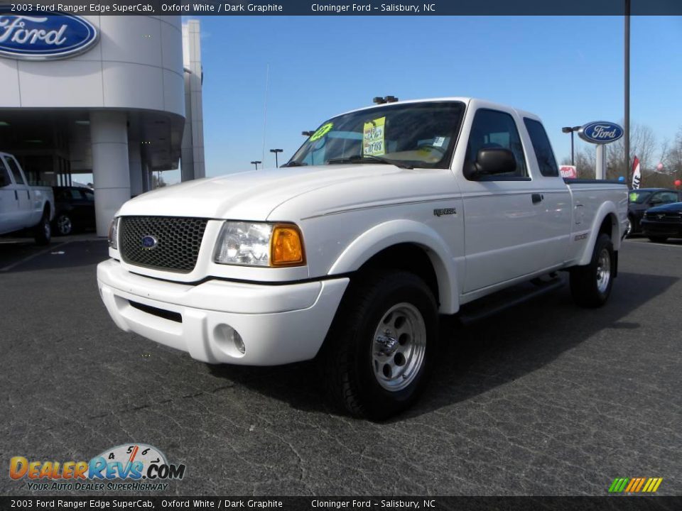 2003 Ford Ranger Edge SuperCab Oxford White / Dark Graphite Photo #6