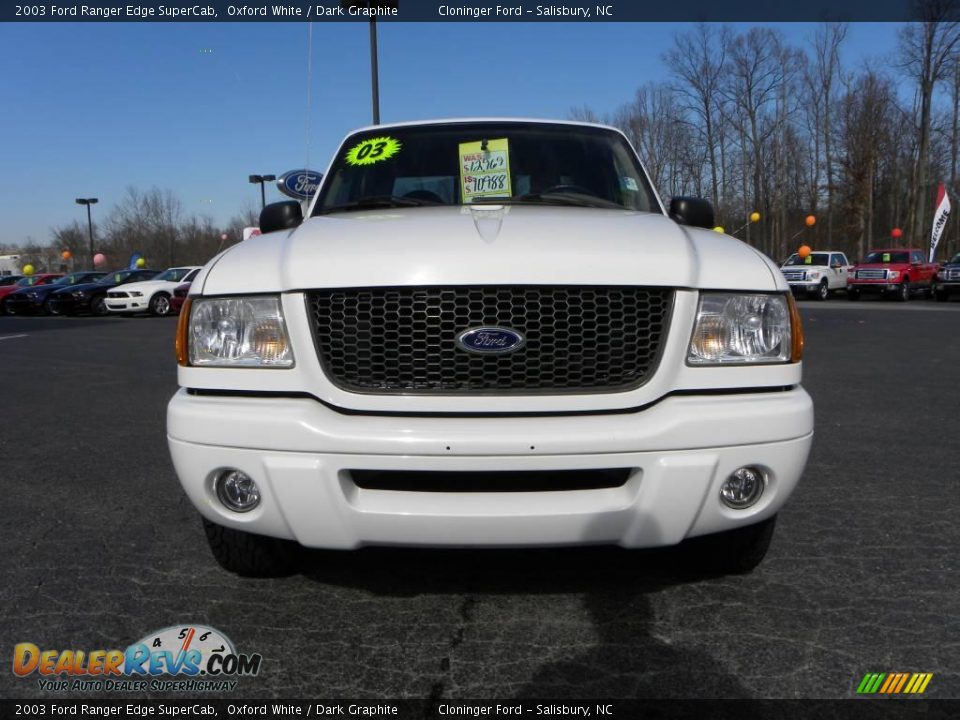 2003 Ford Ranger Edge SuperCab Oxford White / Dark Graphite Photo #7