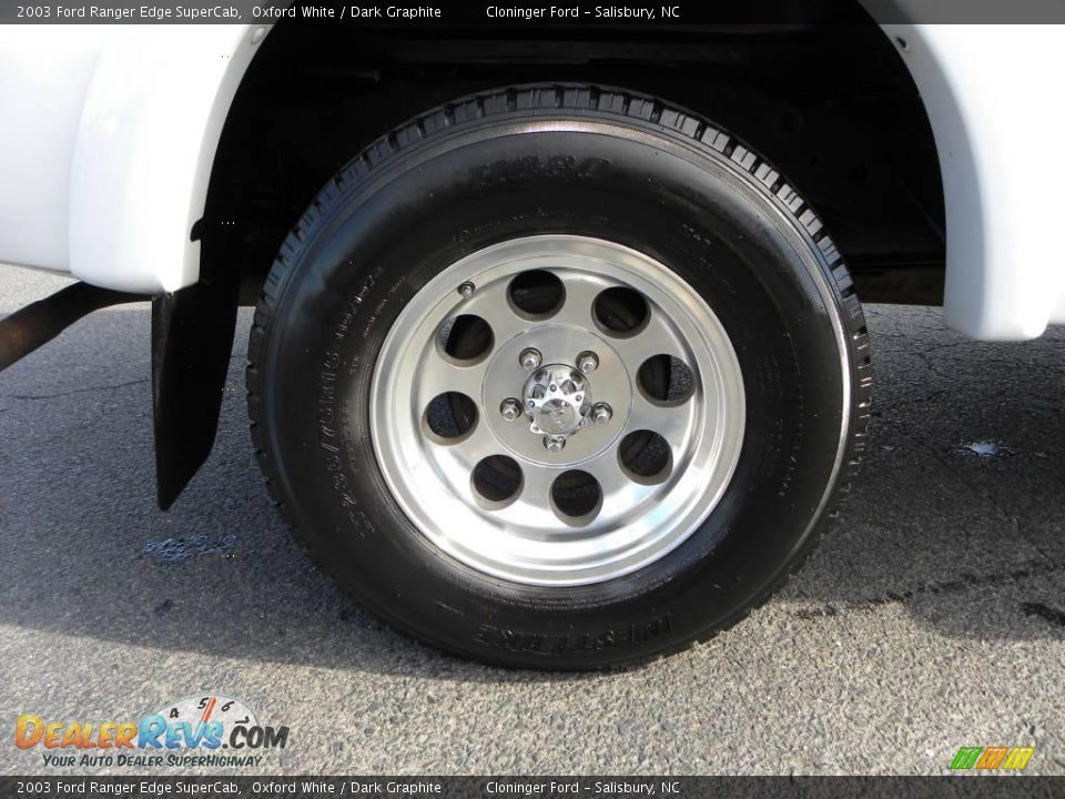 2003 Ford Ranger Edge SuperCab Oxford White / Dark Graphite Photo #13