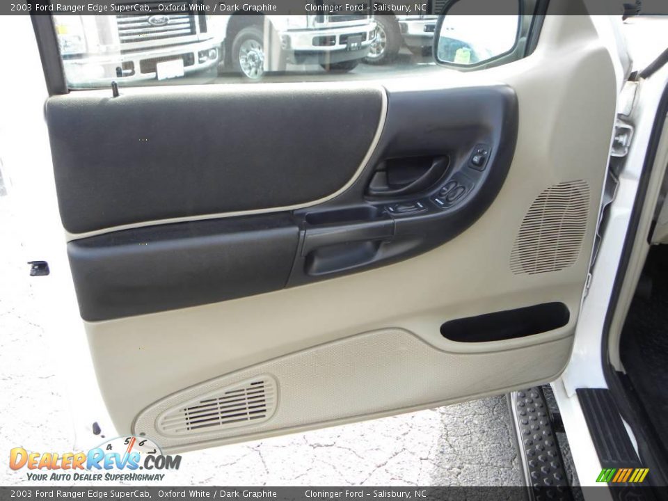 2003 Ford Ranger Edge SuperCab Oxford White / Dark Graphite Photo #14