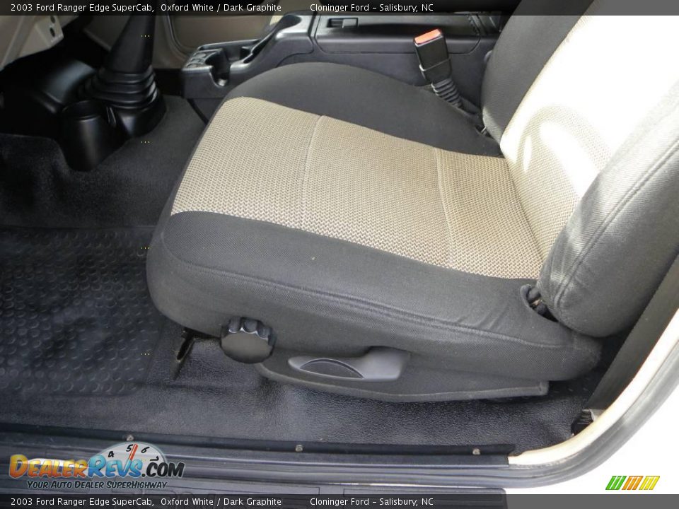 2003 Ford Ranger Edge SuperCab Oxford White / Dark Graphite Photo #15