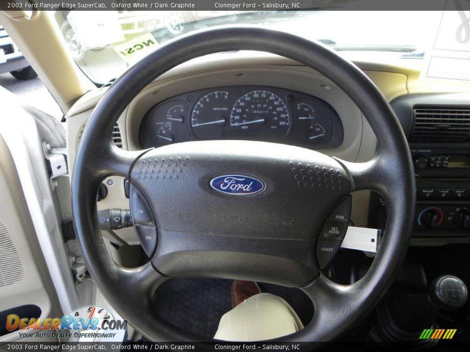 2003 Ford Ranger Edge SuperCab Oxford White / Dark Graphite Photo #17