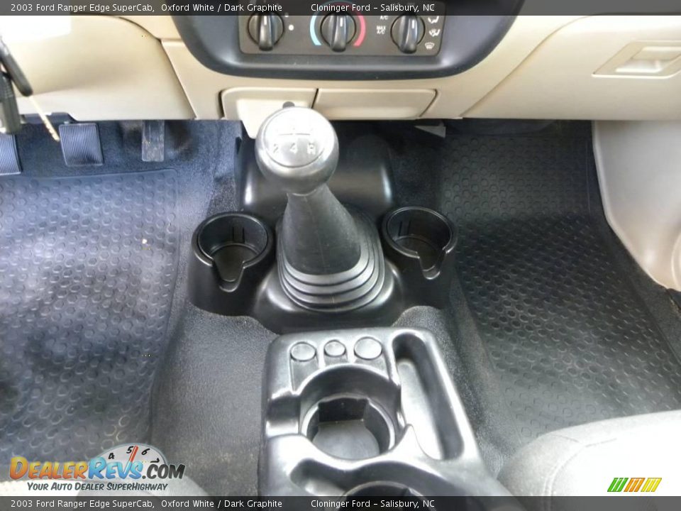 2003 Ford Ranger Edge SuperCab Oxford White / Dark Graphite Photo #20