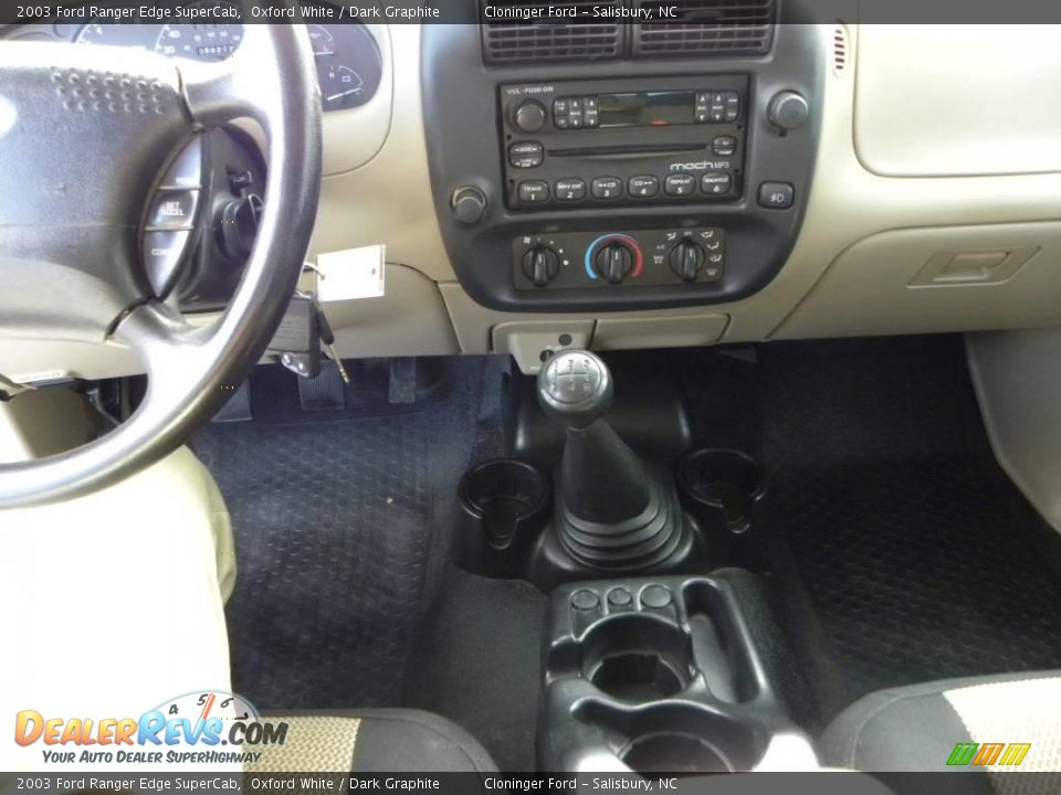 2003 Ford Ranger Edge SuperCab Oxford White / Dark Graphite Photo #21
