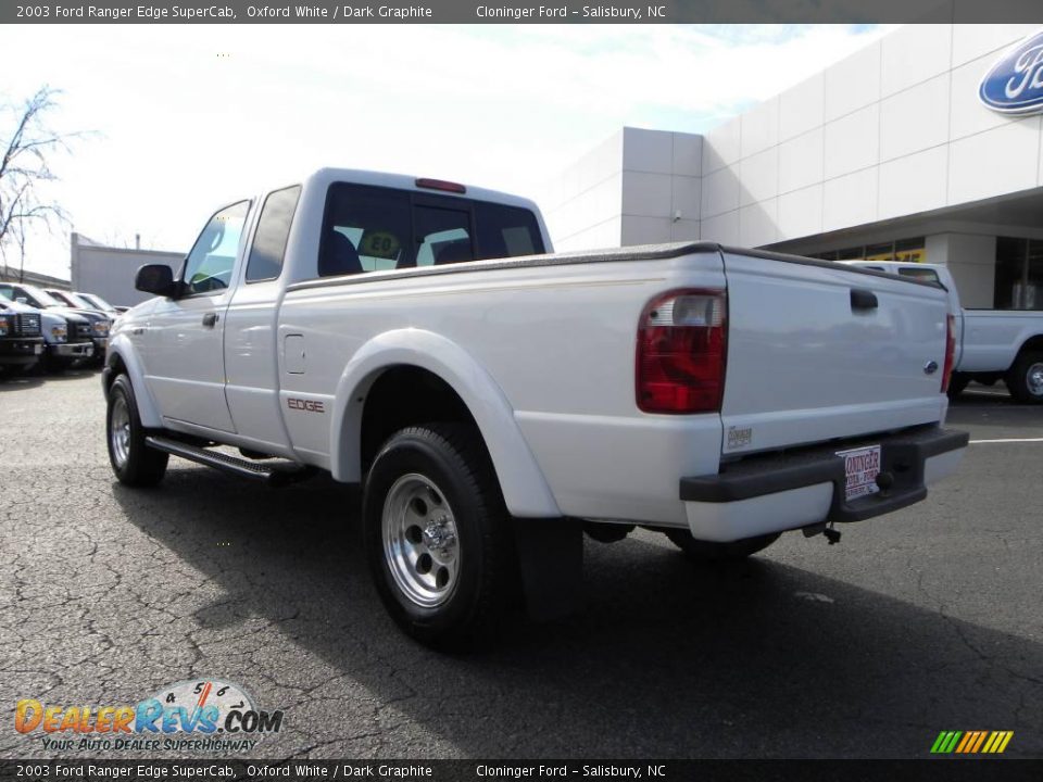 2003 Ford Ranger Edge SuperCab Oxford White / Dark Graphite Photo #22