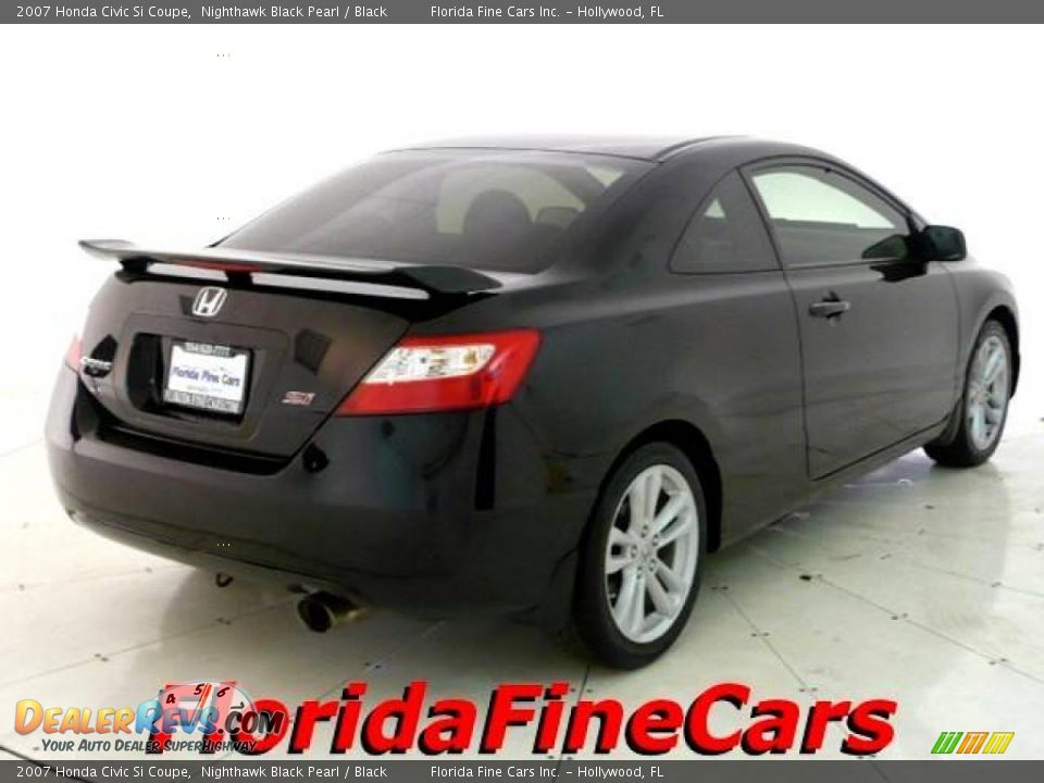 2007 Honda Civic Si Coupe Nighthawk Black Pearl / Black Photo #2
