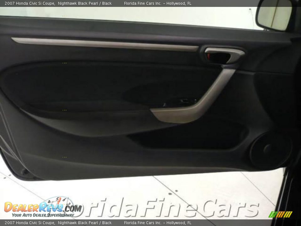 2007 Honda Civic Si Coupe Nighthawk Black Pearl / Black Photo #11