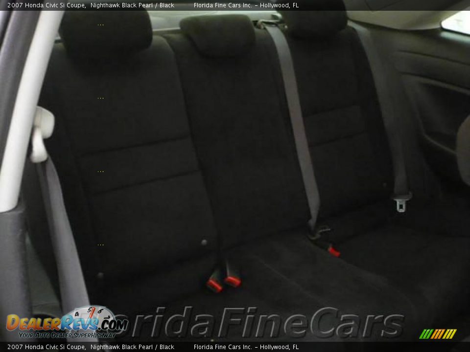 2007 Honda Civic Si Coupe Nighthawk Black Pearl / Black Photo #15