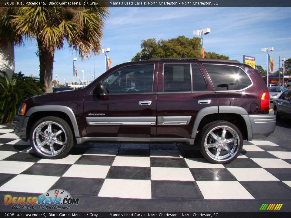 2008 Isuzu Ascender S Black Garnet Metallic / Gray Photo #2
