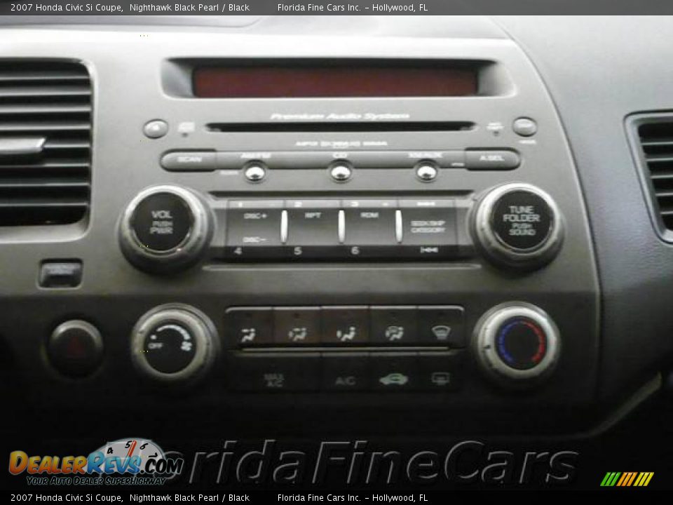 2007 Honda Civic Si Coupe Nighthawk Black Pearl / Black Photo #18