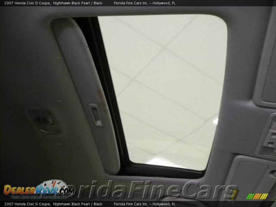 2007 Honda Civic Si Coupe Nighthawk Black Pearl / Black Photo #19