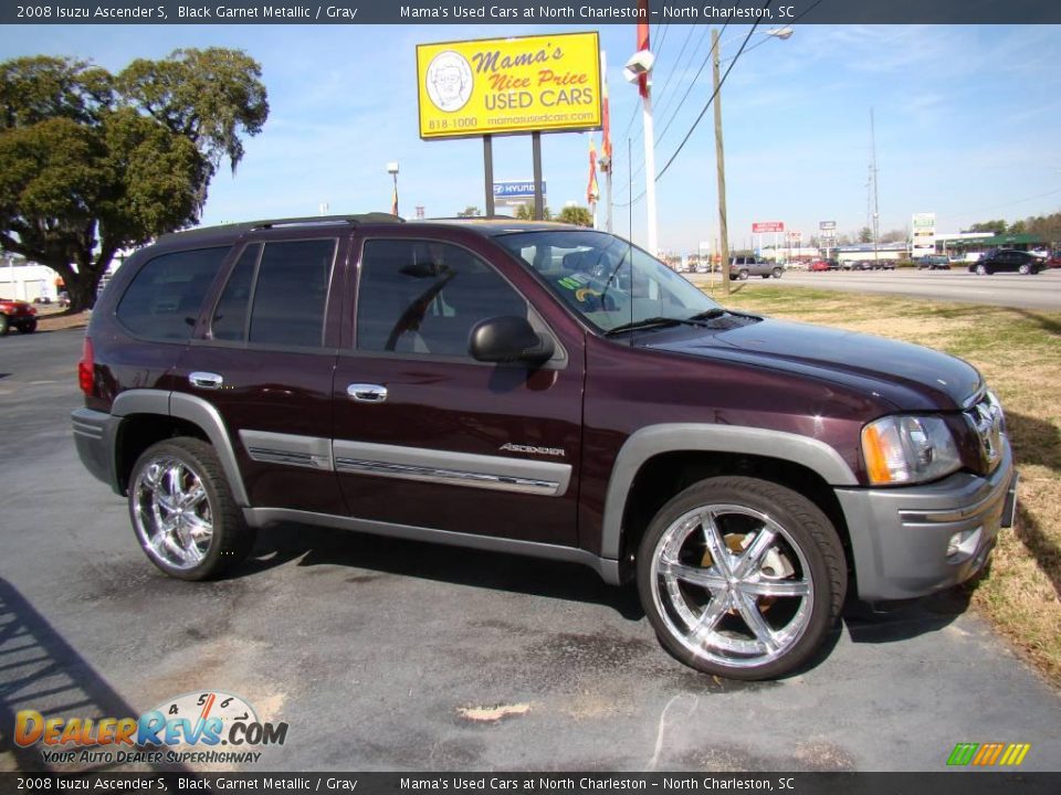 2008 Isuzu Ascender S Black Garnet Metallic / Gray Photo #3