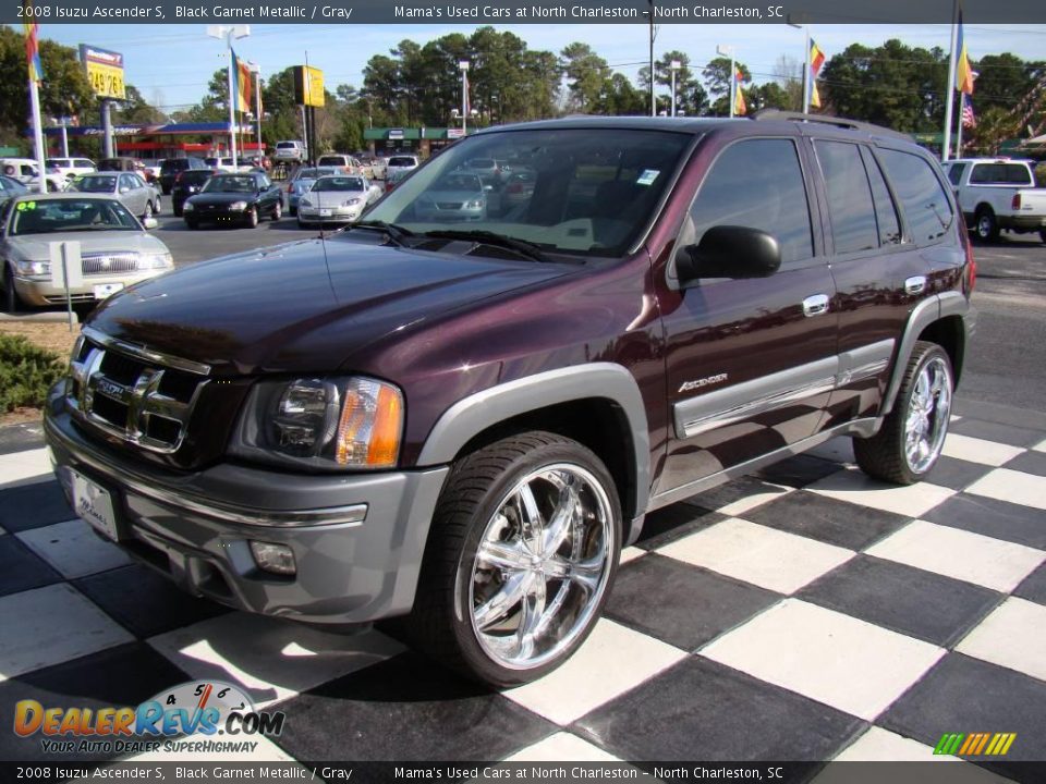 2008 Isuzu Ascender S Black Garnet Metallic / Gray Photo #4