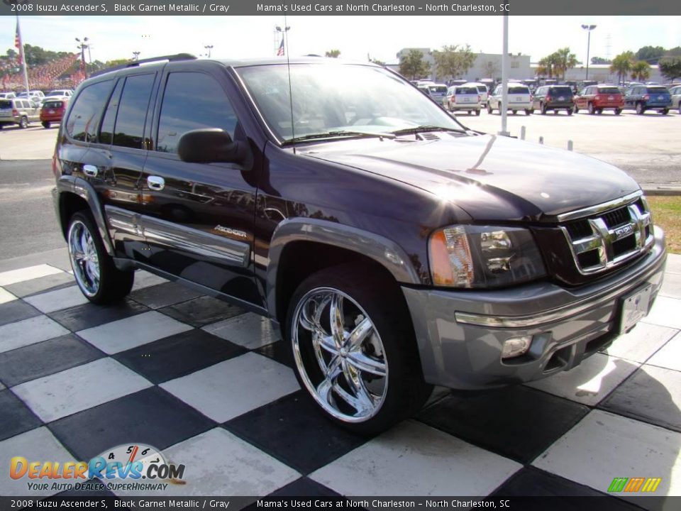 2008 Isuzu Ascender S Black Garnet Metallic / Gray Photo #6