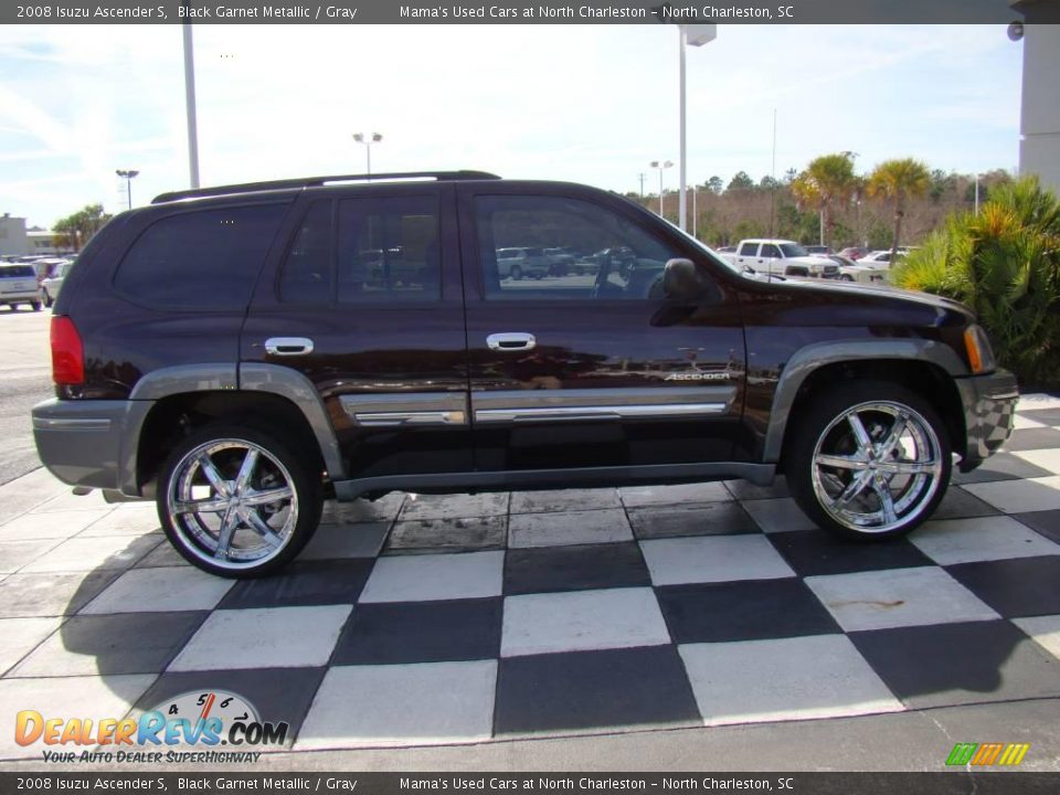 2008 Isuzu Ascender S Black Garnet Metallic / Gray Photo #7