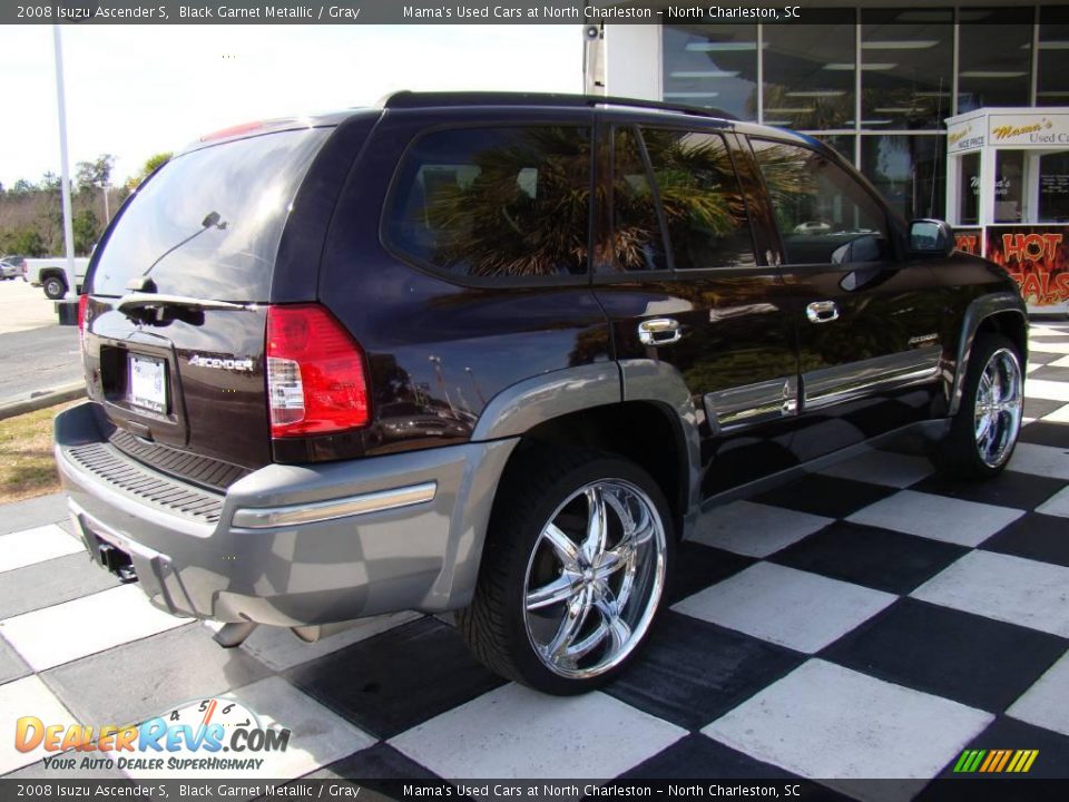 2008 Isuzu Ascender S Black Garnet Metallic / Gray Photo #8
