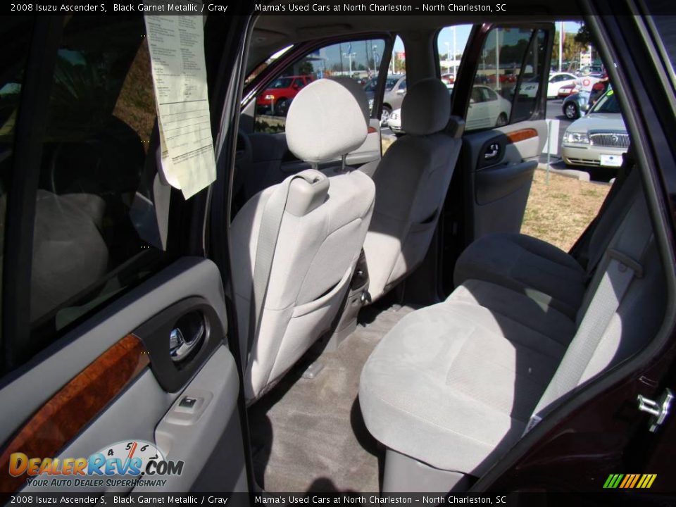 2008 Isuzu Ascender S Black Garnet Metallic / Gray Photo #12