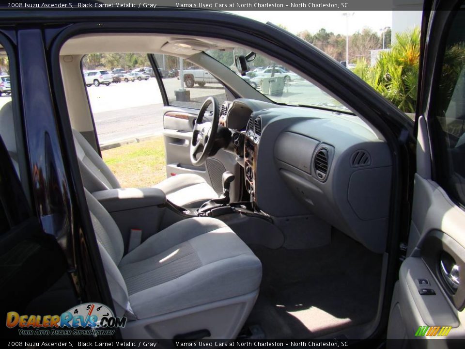 2008 Isuzu Ascender S Black Garnet Metallic / Gray Photo #14