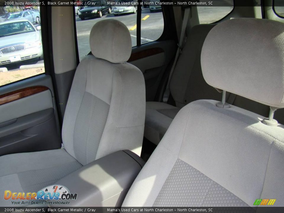 2008 Isuzu Ascender S Black Garnet Metallic / Gray Photo #20