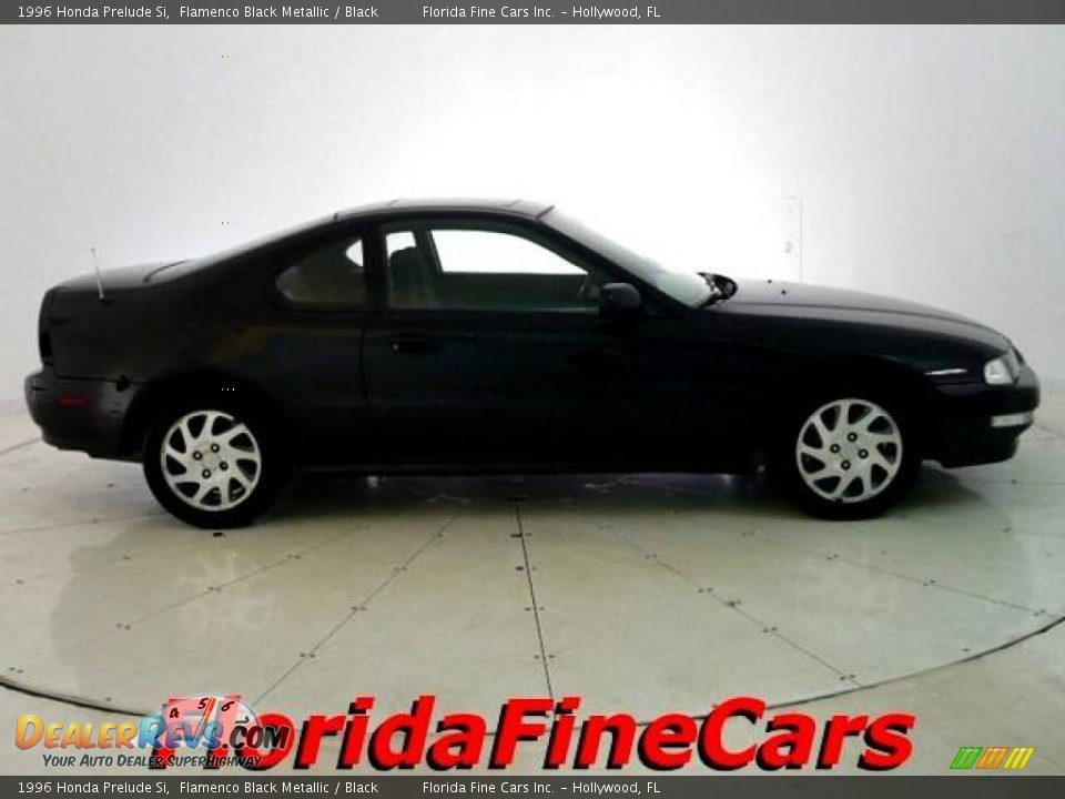 1996 Honda Prelude Si Flamenco Black Metallic / Black Photo #4