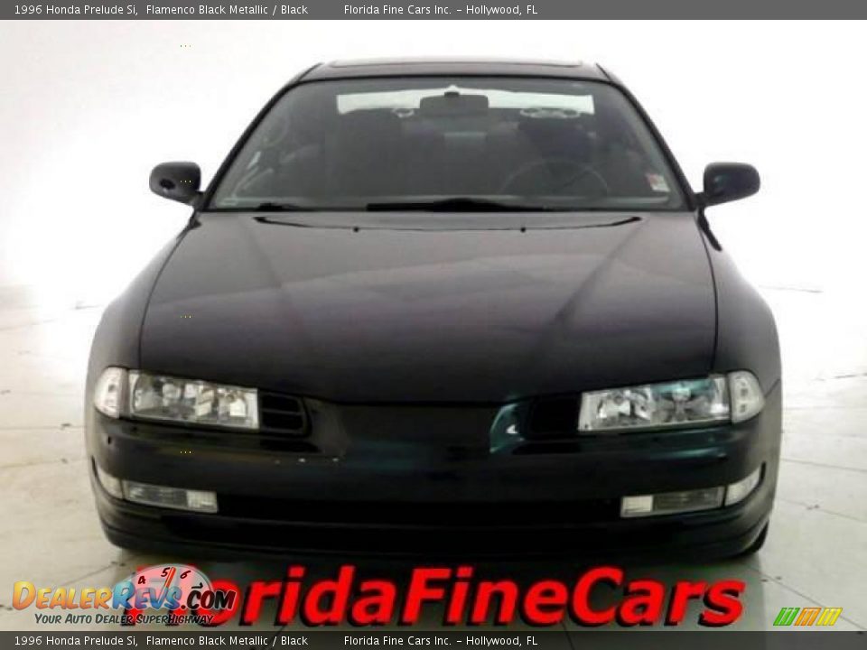 1996 Honda Prelude Si Flamenco Black Metallic / Black Photo #5